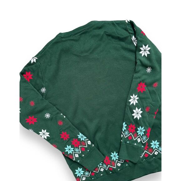 NWT Scooby Doo Mens Knitted Christmas Munchies Pullover Green Acrylic Sweater S - Picture 11 of 12